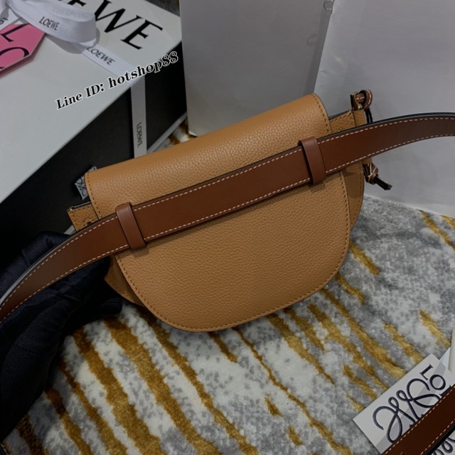 Loewe專櫃2022新款全馬鞍包 羅意威MiniGateDual手袋斜挎女包腰包胸包 10180 lyw1279